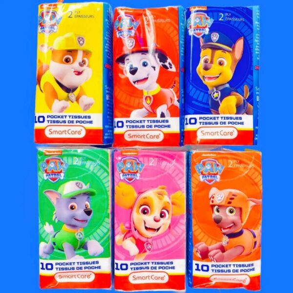 日本未発売 アメリカ おもちゃ パウパトロール パウパト キャラクター ティッシュ 6種類セット アメトイ