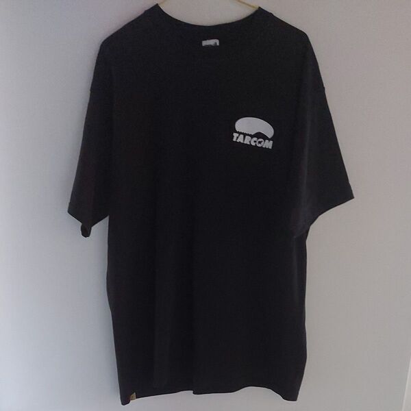 TAR COM Tシャツ 黒 ブラック TAR COMMUNICATIONS クルーネック