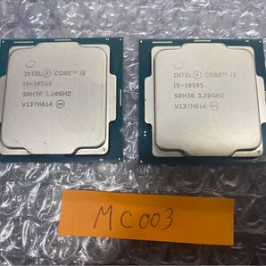 003:Intel Core i5-10505 3.20GHz LGA1200 SRH38 CPU 計2個