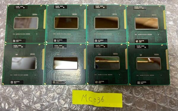 036:Intel Core i7-2670QM 2.20GHz SR02N CPU 計8個