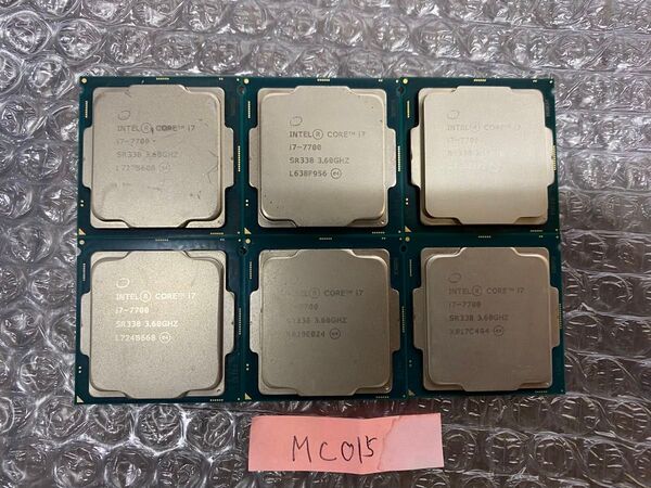 015:Intel Core i7-7700 3.60GHz SR338 CPU 計6個