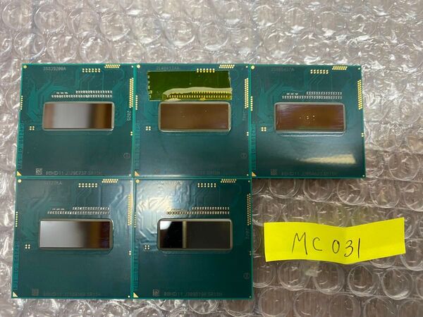 031:Intel Core i7-4700MQ 2.40GHz SR15H CPU 計5個
