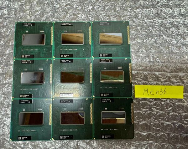 036:Intel Core i7-2670QM 2.20GHz SR02N CPU 計9個