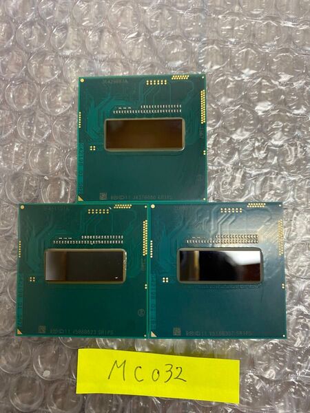 032:Intel Core i7-4712MQ 2.30GHz SR1PS CPU 計3個