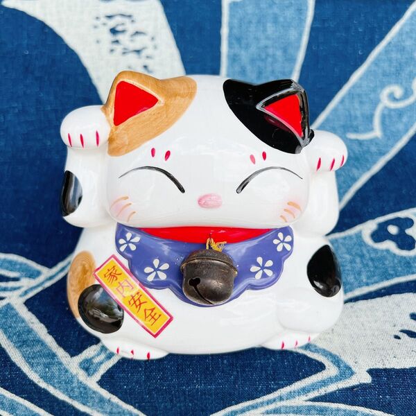 招き猫 置物 縁起物 貯金箱 貯金箱 置物 昭和レトロ 商売繁盛 開運 アンティーク