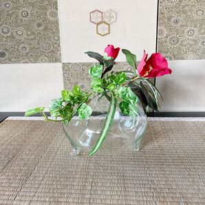 ハエ取り瓶 古道具 古民具 アンティーク ビンテージ 三つ脚 レトロガラス