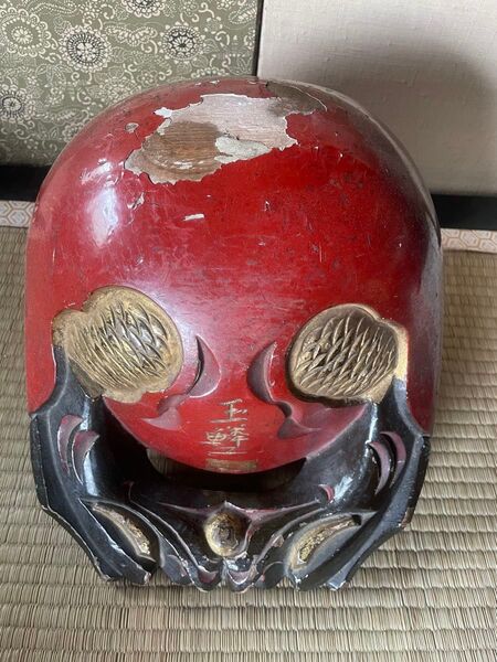 大型 9寸【木魚 玉鱗工】仏具 寺院 お寺 本堂 荘厳 鳴物 木彫 法具 仏具 木彫 オブジェ