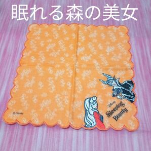 ★最終価格 値下げ ハンカチ 眠れる森の美女 ディズニー ハンカチ新品 ハンカチ未使用 レディースハンカチ