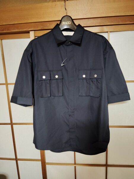 GU rokhコラボデザインシャツネイビーL正規品美品