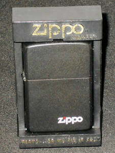  VINTAGE 　ZIPPO 1985 NO218 BLACK MATTE ケース付　使用少