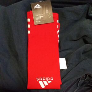 adidas TEAM SPORTS TECHFIT ソックス レッド 未使用