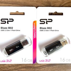 USBメモリ 16GB シリコンパワーUSB3.1ヘアライン仕上げ【2個セット】