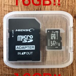 microSDカード 16GB (SDカードとしても使用可能!)
