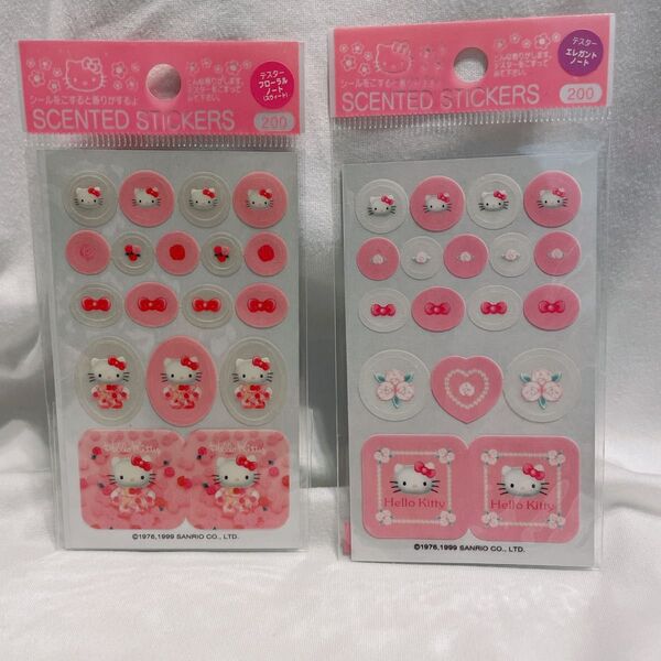 ハローキティ シール ステッカー 薔薇 平成レトロ レア 当時物 ★1999 SANRIO サンリオ HELLO KITTY