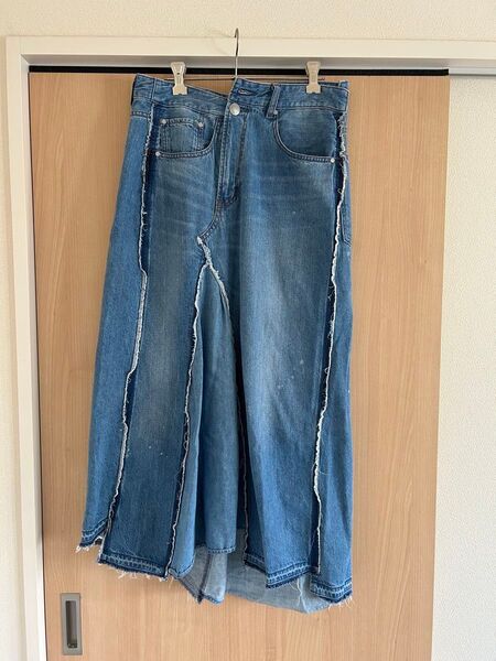 アンドゲージantgauge アシンメトリー デニムスカート