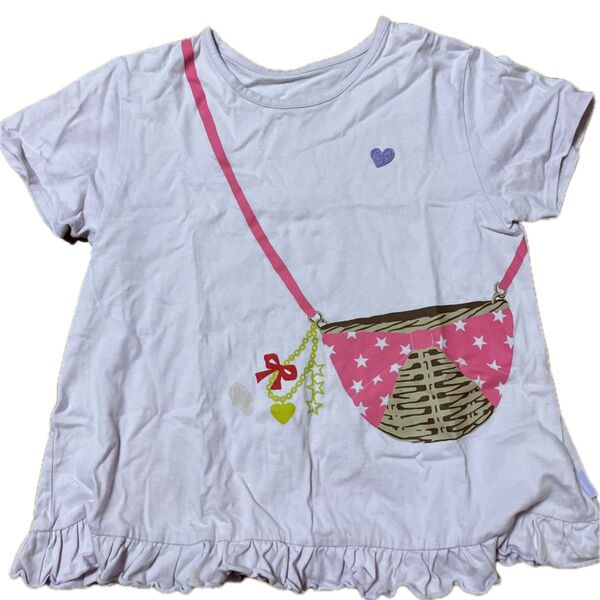 Tシャツ 半袖 ジュニア キッズ GITA トップス ポシェットの絵柄 女の子