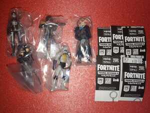 ◎FORTNITE フォートナイト フィギュアキーチェーン4 全5種　コンプ　ラグナロク　ガチャ　キーホルダー　フィギュア　人気！ゲームキャラ