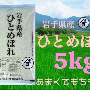 お米 精米【令和6年産岩手県産ひとめぼれ5kg】(5kg×1) もちもち柔らか♪岩手の代表品種でございます♪
