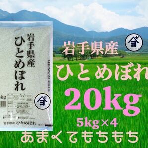 お米 精米【令和6年産岩手県産ひとめぼれ20kg】(5kg×4) もちもち柔らか♪岩手の代表品種でございます♪