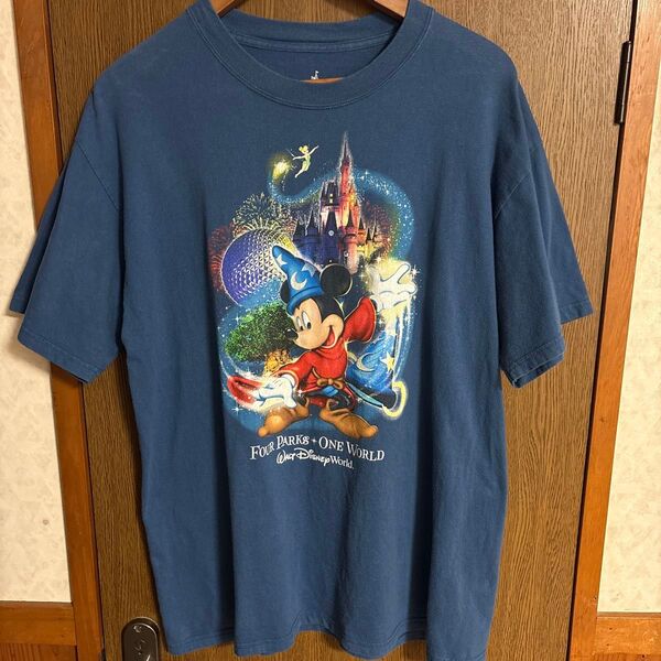 アメリカ購入 Disney ファンタジア ミッキーマウス Tシャツ Hanes Walt Disney World 日本未発売