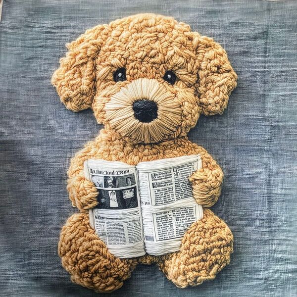 クッションカバー 《1枚》 テディベア 刺繍風 可愛い 動物 インテリア