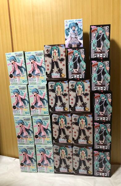 初音ミク SPM にゃんこ 7体 リボンガール 8体 fashion Punk 6体 ちょこのせ 1体 フィギュア 22体セット