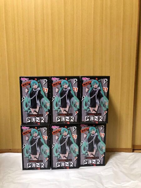 初音ミク fashion punk フィギュア TAITO タイトー プライズ まとめ売り 6体セット
