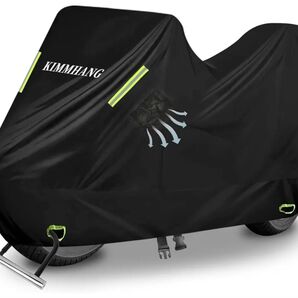 【新品】 バイクカバー バイク車体 BOX対応 420Dオックスフォード XXL 厚手 防水 紫外線防止 盗難防止リング