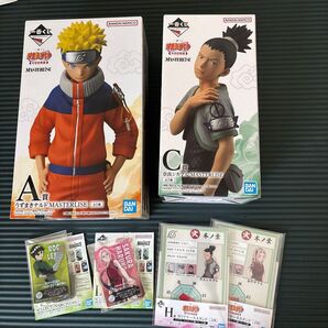 一番くじ NARUTO 中忍試験編 A賞 うずまきナルト・C賞 奈良シカマル MASTERLISE&下位賞4点おまけ付き