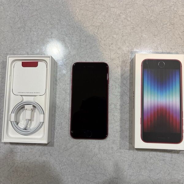 ジャンク iPhoneSE第三世代64GB液晶面割れ