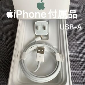 Apple iPhone充電器 AirPods充電器 USB電源アダプター ライトニングケーブル