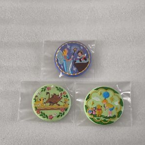 【新品未使用】 Disney Characters ディズニー 刺繍 缶バッチ 3種 2025.5.19再販分