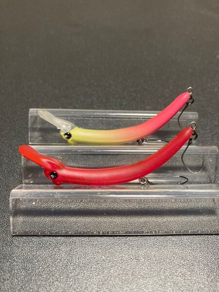 ムカイフィッシング バックストロークHS オリカラ 2個セット 管釣り トラウト さかさにょろ系