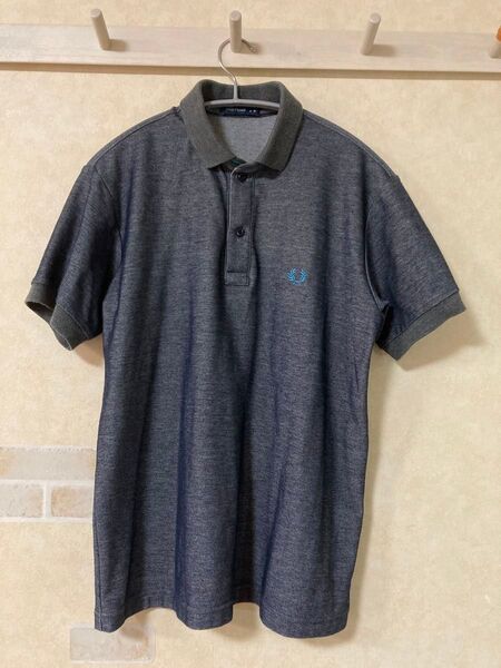 FRED PERRY ポロシャツ メンズ Mサイズ 日本製 フレッドペリー グレー