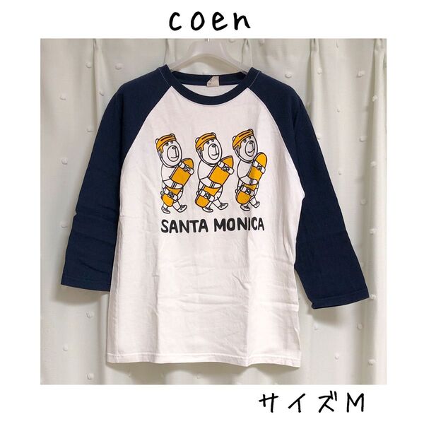 美品)coen SANTA MONICA ラグランTシャツ Mサイズ