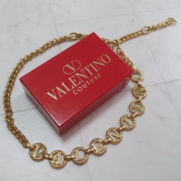 【VALENTINO】チェーンベルト ロゴ ゴールド ブランド アクセサリー ジュエリー