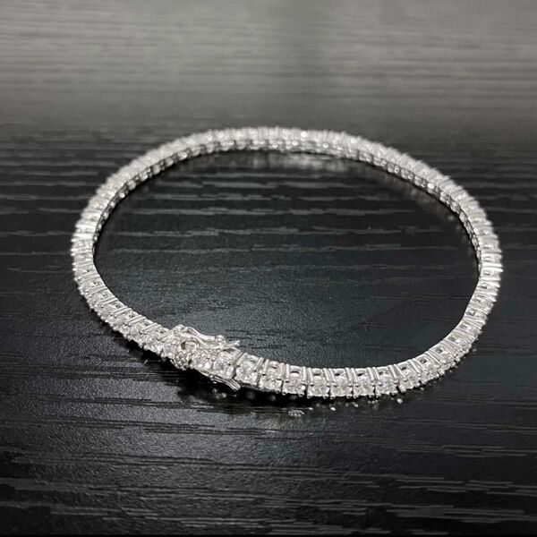 【SILVER 925】シルバー 3mm テニスブレスレット
