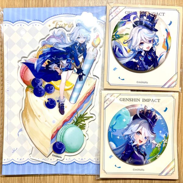 原神 フリーナ 周年 アクリルスタンド アクスタ 缶バッジ