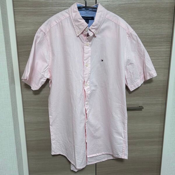 Tommy Hilfiger 半袖シャツ S ピンク 無地