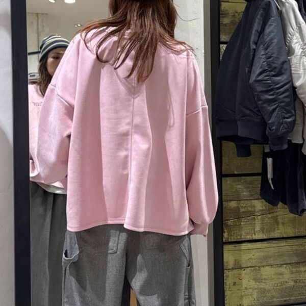 美品 ニコアンド フェイクスウェードプルオーバー
