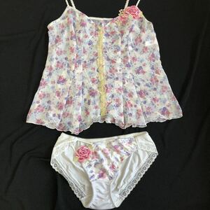  Wacoal ruje camisole & shorts 2 point set L pink purple regular price 12489 jpy new goods unused goods wacoal L'ge