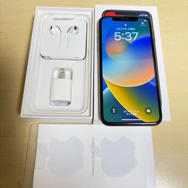 【美品】Apple iPhone X 256GB 美品 付属品あり