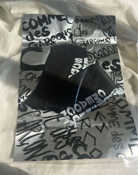 コムデギャルソン comme des garons ロゴソックス ブラック