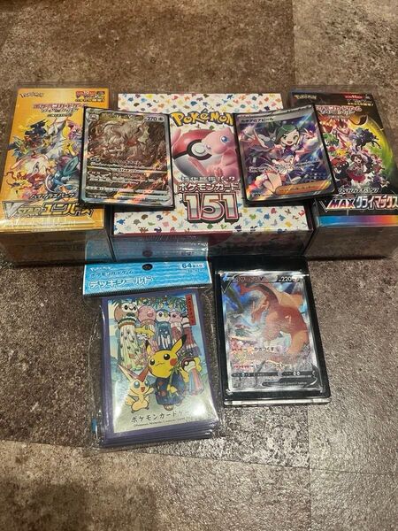 ポケモンカードボックスシュリンク付きまとめ売り+リザードンVSA