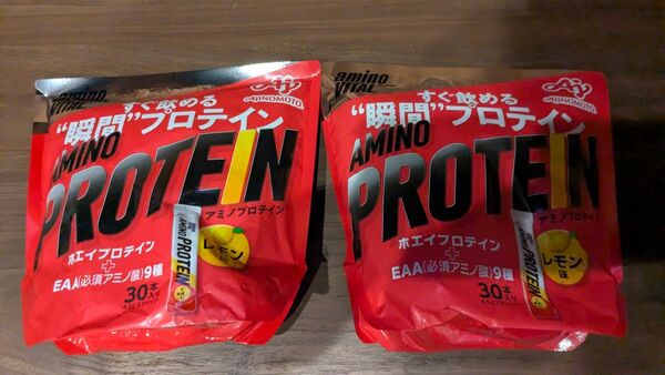 味の素 アミノバイタル 瞬間プロテイン レモン味 30本入り 2袋セット