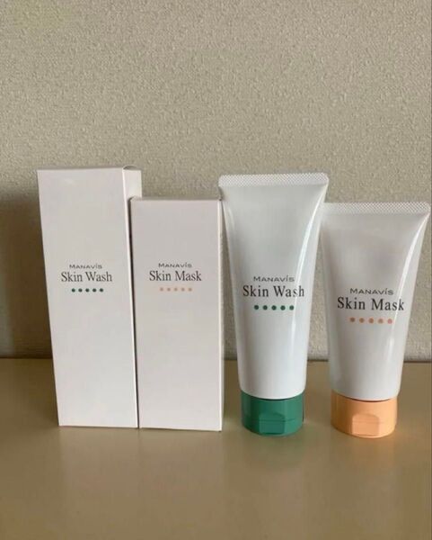 新品 未使用 マナビス 化粧品 2点 薬用スキンウォッシュd 薬用スキンマスク