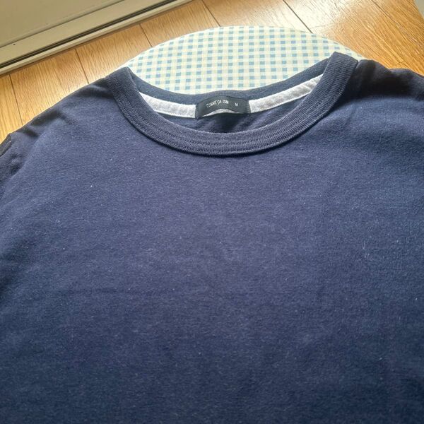 COMME CA ISM Tシャツ ネイビー M