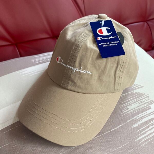 新品 レディース champion チャンピオン 帽子 キャップ ベージュ
