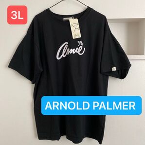 新品タグ付 レディース ARNOLD PALMER arnie Tシャツ 3L ブラック アーノルドパーマー