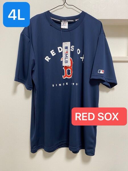 新品タグ付き メンズ MLB RED SOX 半袖Tシャツ 4Lサイズ
